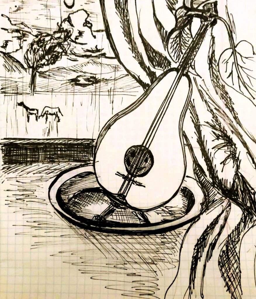 Гітара Лінер, скетч. 2020 Guitar Liner, sketch. 2020