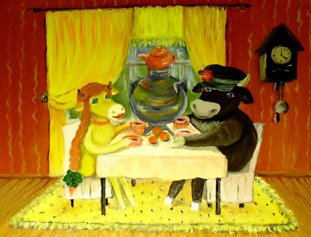 Звана вечеря акрил, холст, 40х30 см., 2013 Called dinner acrylic, canvas, 40x30 cm, 2013