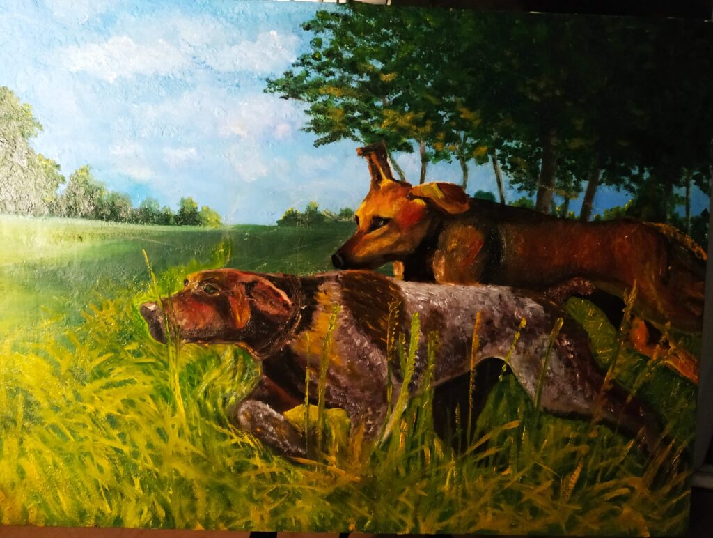 Полювання Олія, полотно, 2017 Hunting Oil on canvas, 2017